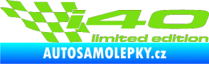 Samolepka i40 limited edition levá zelená kawasaki