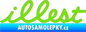 Samolepka Illest 001 zelená kawasaki