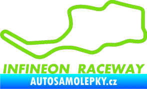 Samolepka Okruh Infineon Raceway zelená kawasaki