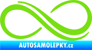 Samolepka Infinity 001 pravá symbol nekonečno zelená kawasaki