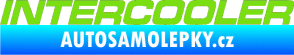 Samolepka Intercooler zelená kawasaki