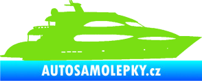 Samolepka Jachta 002 pravá zelená kawasaki