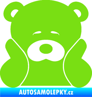 Samolepka JDM medvídek zelená kawasaki