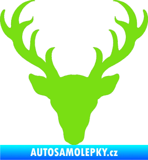 Samolepka Jelen trofej 003 zelená kawasaki