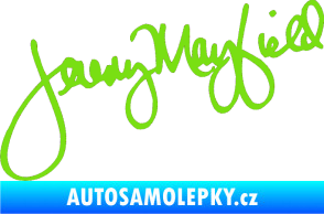 Samolepka Podpis Jeremy Mayfield  zelená kawasaki