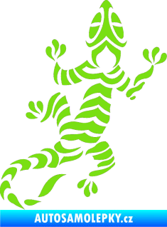Samolepka Ještěrka 009 pravá zelená kawasaki