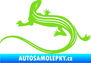 Samolepka Ještěrka 011 levá zelená kawasaki