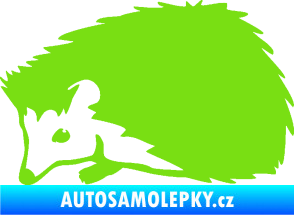 Samolepka Ježek 002 levá zelená kawasaki