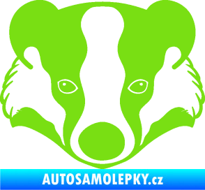 Samolepka Jezevec 001  zelená kawasaki