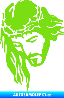 Samolepka Ježíš 003 levá zelená kawasaki