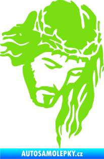 Samolepka Ježíš 003 pravá zelená kawasaki