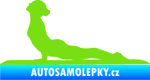 Samolepka Jóga 004 levá zelená kawasaki
