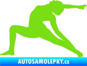 Samolepka Jóga 005 levá zelená kawasaki