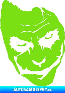 Samolepka Joker 002 pravá tvář zelená kawasaki