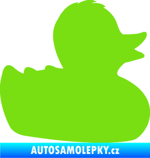 Samolepka Kachnička 001 pravá zelená kawasaki