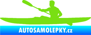Samolepka Kajakář 003 levá zelená kawasaki