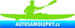 Samolepka Kajakář 003 pravá zelená kawasaki