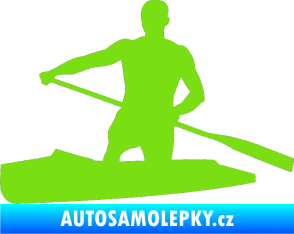 Samolepka Kanoista 002 levá zelená kawasaki