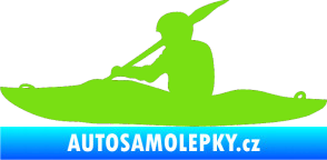 Samolepka Kanoista 003 levá zelená kawasaki