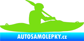 Samolepka Kanoista 003 pravá zelená kawasaki