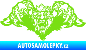 Samolepka Kapota 041 lev zelená kawasaki