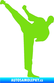 Samolepka Karate 001 levá zelená kawasaki