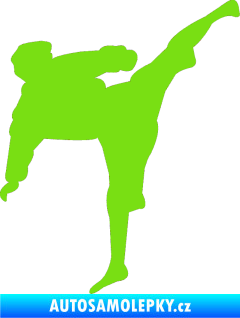Samolepka Karate 009 pravá zelená kawasaki