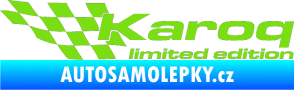 Samolepka Karoq limited edition levá zelená kawasaki