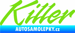 Samolepka Killer nápis zelená kawasaki