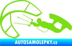 Samolepka Kiteboarding 001 levá zelená kawasaki