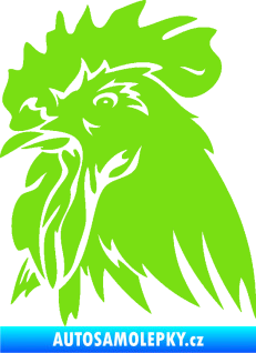 Samolepka Kohout 001 levá zelená kawasaki
