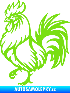 Samolepka Kohout 005 levá zelená kawasaki