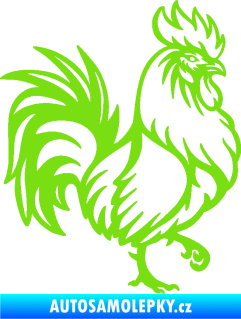 Samolepka Kohout 005 pravá zelená kawasaki