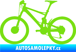 Samolepka Kolo 001 levá - (horské kolo) zelená kawasaki