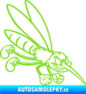 Samolepka Komár 001 pravá zelená kawasaki
