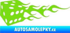 Samolepka Kostky 002 levá zelená kawasaki