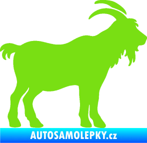 Samolepka Kozel 008 pravá silueta zelená kawasaki