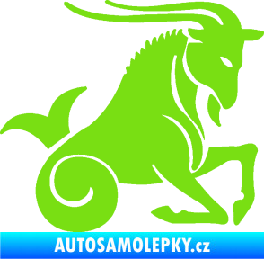 Samolepka Kozoroh 004 pravá zelená kawasaki
