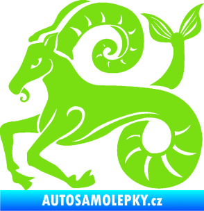 Samolepka Kozoroh 005 levá zelená kawasaki