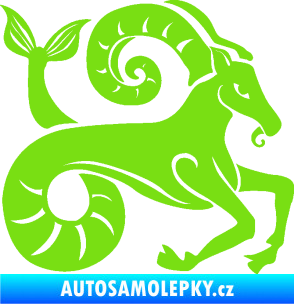 Samolepka Kozoroh 005 pravá zelená kawasaki