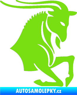 Samolepka Kozoroh 006 pravá zelená kawasaki