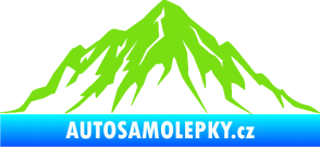 Samolepka Krajina hory 010 levá zelená kawasaki