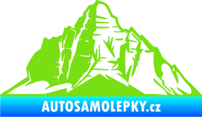 Samolepka Krajina hory 022 levá zelená kawasaki