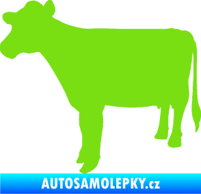 Samolepka Kráva 001 levá zelená kawasaki