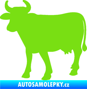 Samolepka Kráva 002 levá zelená kawasaki