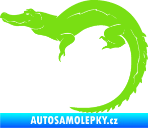 Samolepka Krokodýl 001 levá zelená kawasaki