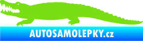 Samolepka Krokodýl 002 levá zelená kawasaki