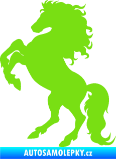 Samolepka Kůň 038 levá zelená kawasaki