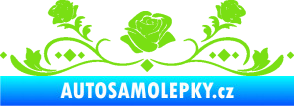 Samolepka Květina dekor 039 růžičky zelená kawasaki