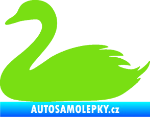 Samolepka Labuť 001 levá zelená kawasaki